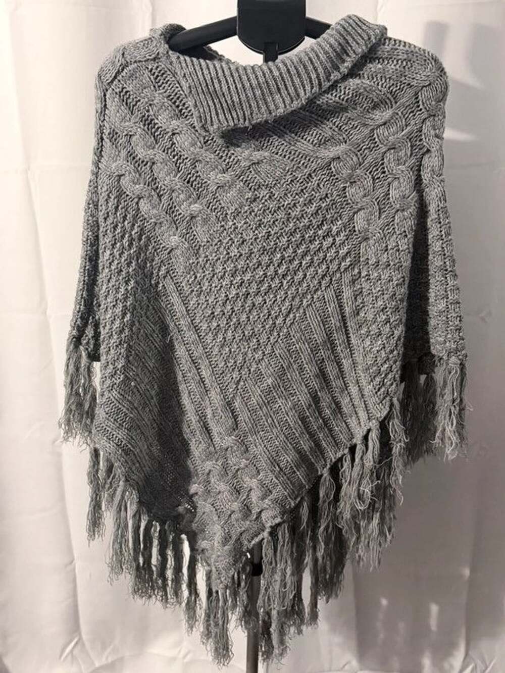 Grey Poncho